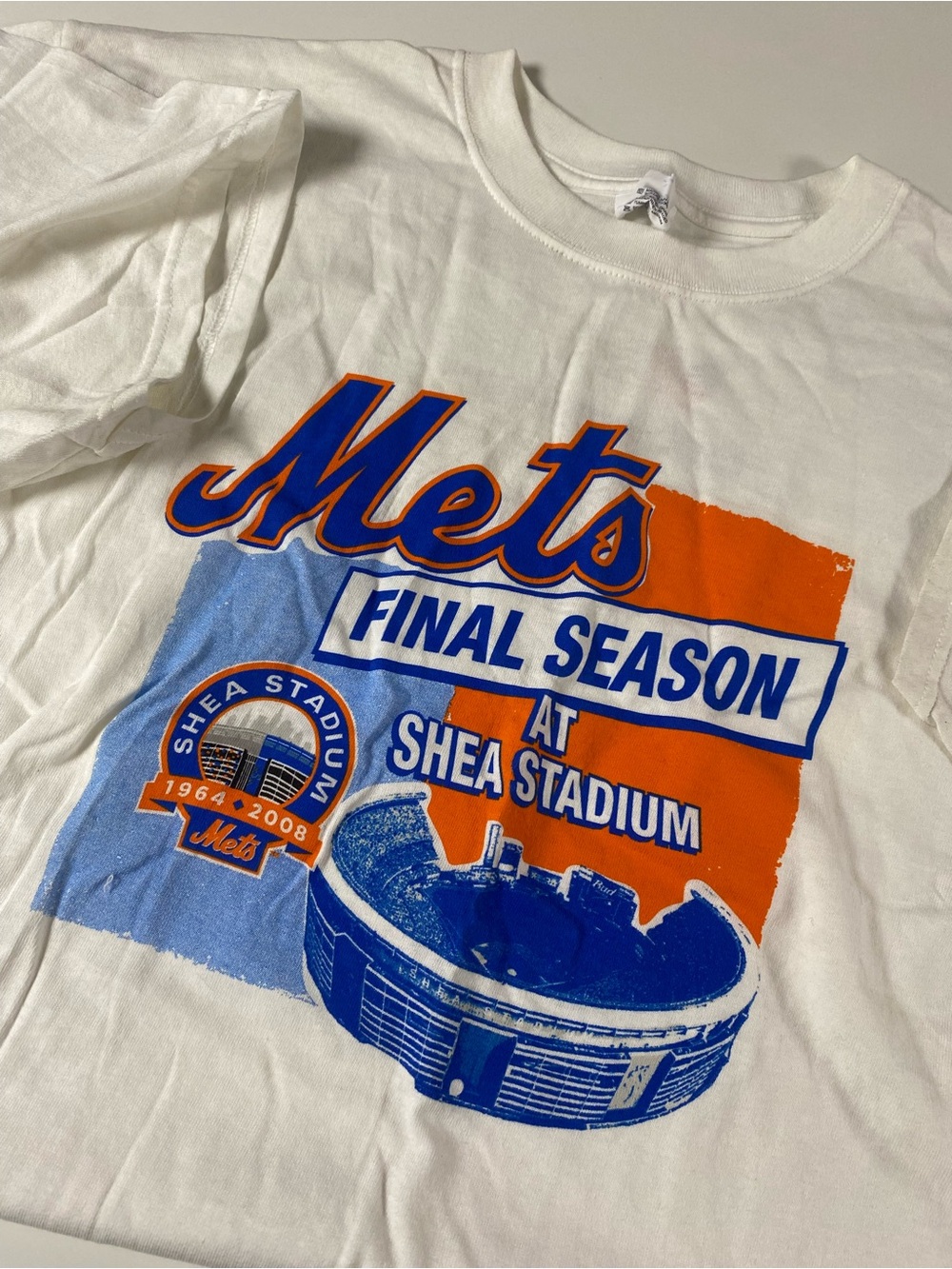 Final Season Shea Stadium New York Mets T-Shirt - stadium giveaway size XL